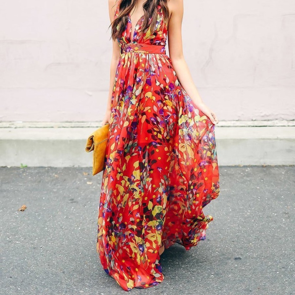 The Landing Closet never-worn floral maxi dress!